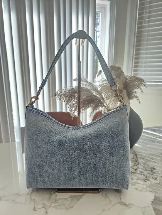 Laurel Denim Shoulder Bag - Picture 2 of 7